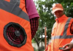 Rompi Berpendingin Udara Buatan Tiongkok: Solusi Sejuk untuk Petugas Kebersihan di Tengah Terik Matahari