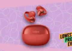 Diskon 30% Sepasang Earbud Shokz OpenDots One Warna Merah