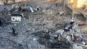 Kerusakan Parah Landa Deir Al Balah Gaza Pasca Serangan Israel
