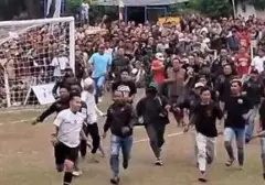 Wasit Sepak Bola Purbalingga Dikeroyok Suporter Usai Laga Tarkam
