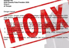 Arya Sinulingga Tegaskan Piala Presiden 2026 Tetap Ada Semifinal dan Final, Bantah Hoaks