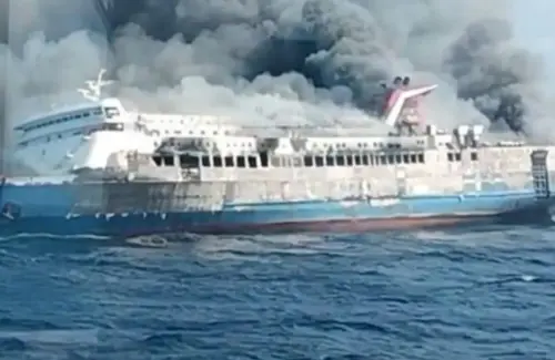 KM Mutiara Sentosa II Terbakar di Laut Jawa, Kemenhub Siagakan Kapal Patroli