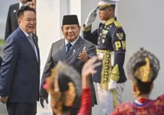 Prabowo Terima Kunjungan Kenegaraan PM Thailand Anutin di Istana Merdeka