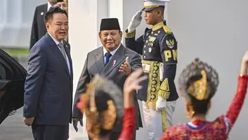 Prabowo Terima Kunjungan Kenegaraan PM Thailand Anutin di Istana Merdeka