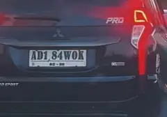 Pajero Sport Terjaring Tilang Akibat Pelat Nomor Tak Sesuai Standar