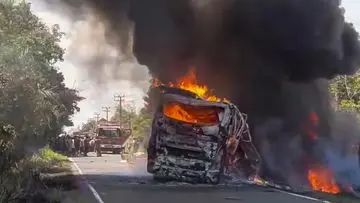 Dua Tersangka Kecelakaan Maut Bus ALS dan Truk Tangki BBM di Muratara