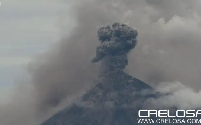 Penampakan Letusan Gunung Fuego, Negara Tetapkan Siaga Merah
