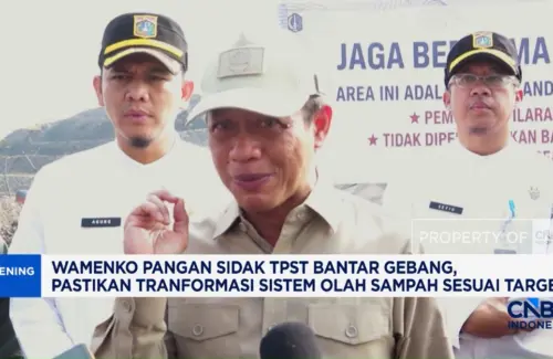 Wamenko Pangan Tinjau Langsung Pengelolaan Sampah di TPST Bantar Gebang