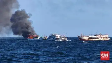 ABK Bakar Kapal di Perairan Aru Maluku Akibat Dimarahi Nakhoda, Satu Orang Hilang
