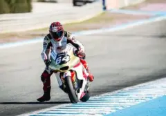 Mario Aji Jatuh di Kualifikasi Moto2 Inggris, Sesi Dihentikan Red Flag