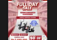 Transmart Gelar Full Day Sale 9 Agustus 2026: Diskon Besar untuk Berbagai Produk, Termasuk Sepeda Listrik