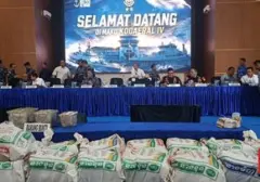 Koarmada RI Sita 1,3 Ton Narkoba di Perairan Kepri