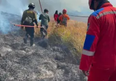 Kebakaran Bromo Meluas Melintasi Lautan Pasir Akibat Cuaca Kering dan Angin