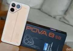 Tecno Pova 8 5G: Baterai Raksasa 8.000 mAh, Layar 144 Hz, Siap Temani Dua Hari Penggunaan