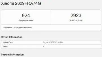 Detail RAM dan Chipset Redmi Note 17 Pro Max Terungkap via Benchmark Geekbench