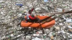 Sungai di Filipina Terendam Sampah Pasca Hujan Deras
