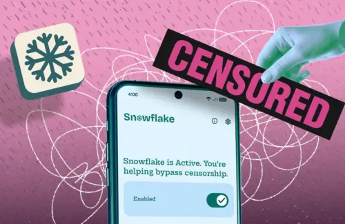 Aplikasi Android Snowflake Volunteer Bantu Lawan Sensor Internet Global