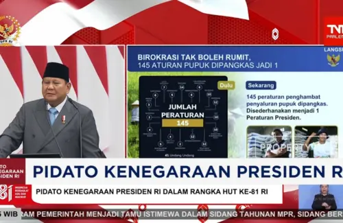 Prabowo Ungkap Penurunan Harga Pupuk Disertai Lonjakan Laba Pupuk Indonesia 252%
