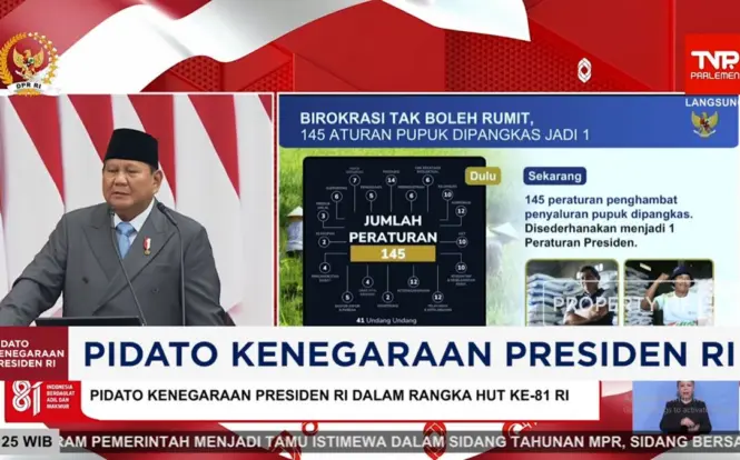 Prabowo Ungkap Penurunan Harga Pupuk Disertai Lonjakan Laba Pupuk Indonesia 252%
