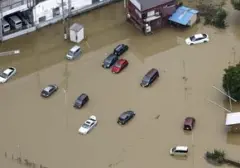 Banjir Bandang Jepang Picu Kekacauan, Ribuan Terlantar di Stasiun dan Bandara Akibat Hujan Terburuk