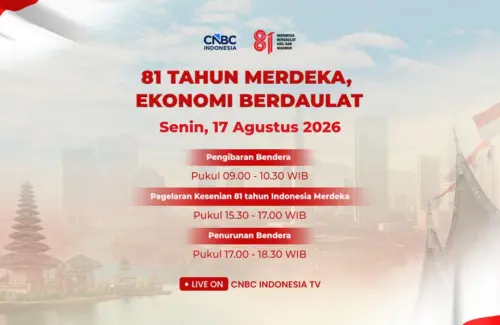 CNBC Indonesia Siarkan Langsung Perayaan HUT Ke-81 RI dan Ekonomi Berdaulat