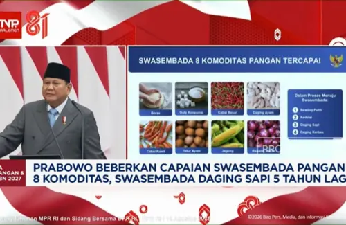Prabowo Targetkan Swasembada Daging Sapi dalam 5 Tahun, Sebut 8 Komoditas Pangan Telah Capai Kemandirian