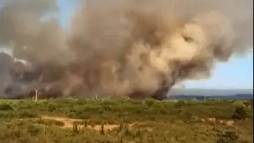 Api Mengamuk di Zadar, Kroasia: Langit Diselimuti Kabut Asap Tebal