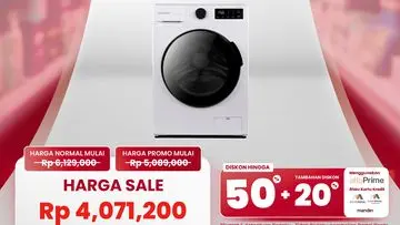 Transmart Gelar Diskon Besar-besaran untuk Mesin Cuci Front Load 7kg