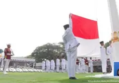 Momen Khidmat: Bendera Merah Putih Berkibar di Istana Merdeka Rayakan HUT ke-81 RI