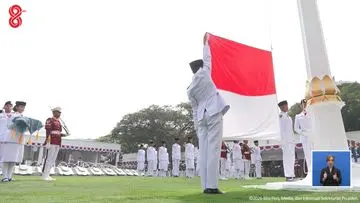 Momen Khidmat: Bendera Merah Putih Berkibar di Istana Merdeka Rayakan HUT ke-81 RI