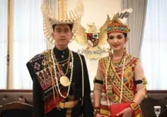 Gibran Rakabuming Tampil Memukau dengan Ti'i Langga Khas Rote pada Upacara HUT RI ke-78
