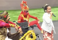 Sinden Cilik Disabilitas Savia Aulia Raih Pujian di Istana Merdeka