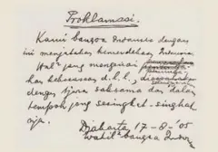 Misteri Keberadaan Teks Proklamasi Tulisan Tangan Soekarno