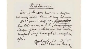 Misteri Keberadaan Teks Proklamasi Tulisan Tangan Soekarno