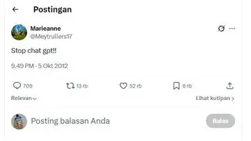 Tweet Lama Netizen Indonesia Mendadak Viral, Dikira Prediksi Soal ChatGPT