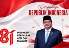 Airlangga Hartarto: Gotong Royong Kunci Daya Saing Indonesia di HUT ke-81