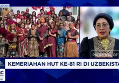 KBRI Tashkent Gelar Acara Meriahkan Peringatan HUT RI ke-77