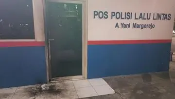 Sakit Hati Ditilang, Pengendara Ojol Lempar Molotov ke Pos Polisi Surabaya