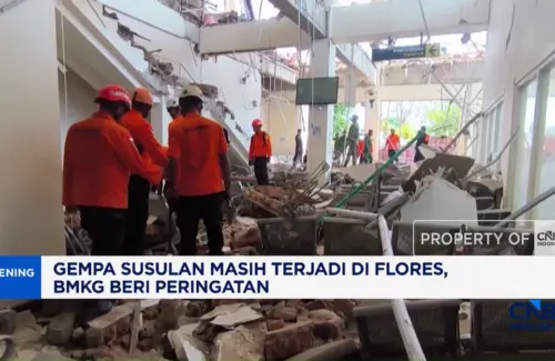 Flores Dilanda Gempa Susulan, BMKG Imbau Waspada