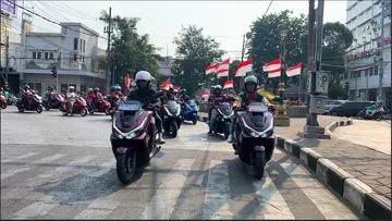 Ribuan Pengguna PCX Rayakan HUT RI ke-78 dengan Konvoi Akbar
