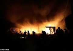 Kebakaran Dahsyat Lumat Depot BBM dan Puluhan Truk Tangki di Kurdistan, Irak