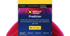BBC Sport Luncurkan Gim Prediksi Pertandingan Bola "Match of the Day Predictor"