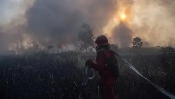 Relawan Karhutla Dilarikan ke IGD Akibat Sesak Napas dan Kelelahan