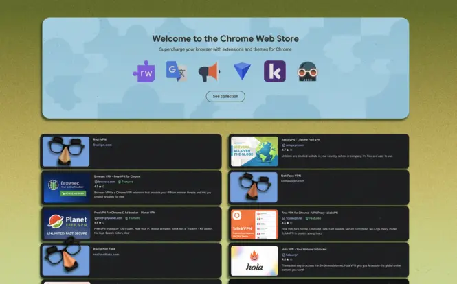 Lebih dari 700 VPN Palsu Banjiri Chrome Web Store, Ancam Keamanan Data Pengguna