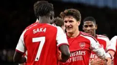 Debut Gemilang Tzolis Warnai Laga Arsenal Kontra Coventry di Premier League