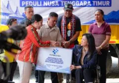 15 Ton Logistik dan 20 Unit Starlink Disalurkan untuk Korban Gempa NTT