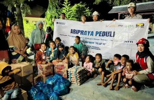 PT Brantas Abipraya Turun Tangan Bantu Korban Gempa NTT