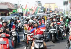 Ribuan Pengendara Motor Matic Semarakkan Aksi Ride Merah Putih Eneos NXP dan HiTEQ