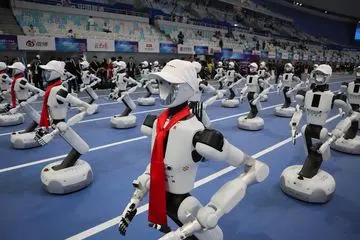 Ribuan Robot Humanoid Bersaing di Kejuaraan Dunia di Beijing