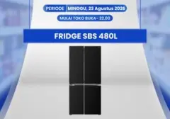 Transmart Full Day Sale 23 Agustus: Potongan Harga Jutaan untuk Kulkas Side by Side 480L